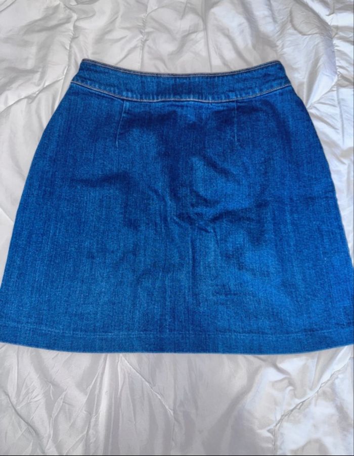 Petite jupe en jeans bleu zippé H&M femme taille 36 - photo numéro 2