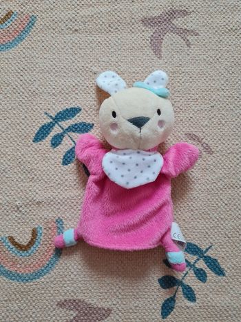 Doudou lapin rose