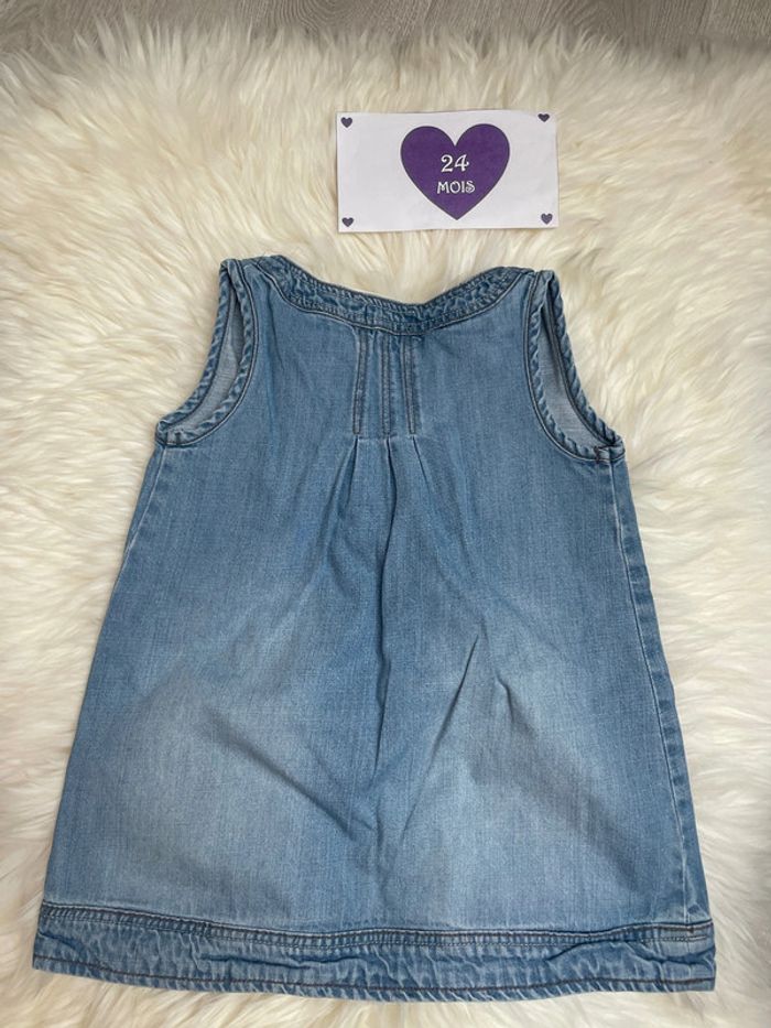 24 mois - robe en jeans - photo numéro 3
