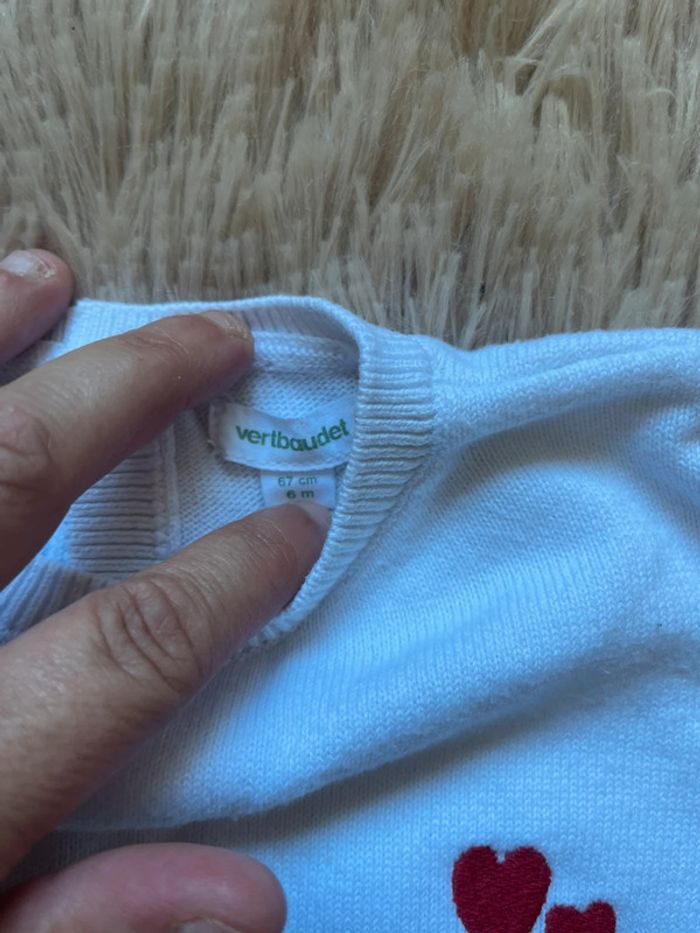 Pull marinière cœur - photo numéro 3