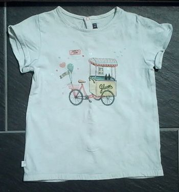 Magnifique tee-shirt "glaces" fille 5 ans (110 cm) Sergent Major