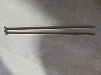 Aiguilles à tricoter n° 5 longueur 39 cm grise