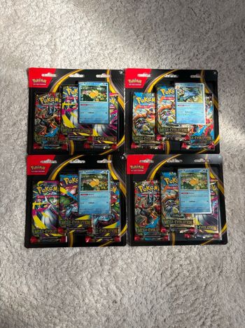 Lot de 4 Tripacks Pokémon Méga Évolution 1 (ME1) – Neufs