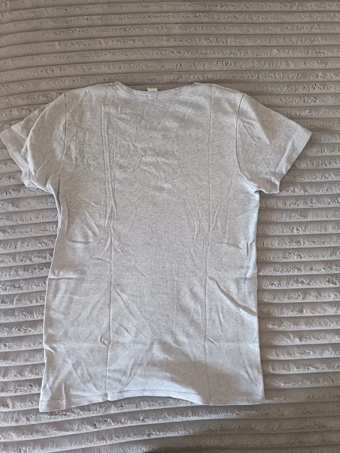 T-shirt tex gris taille m - photo numéro 5