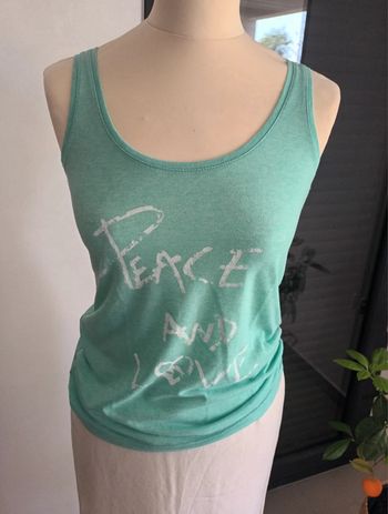 Débardeur avec inscription "Peace and Love"