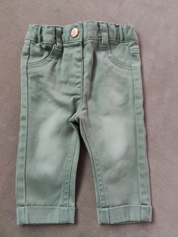 Jean vert Kiabi 3 mois