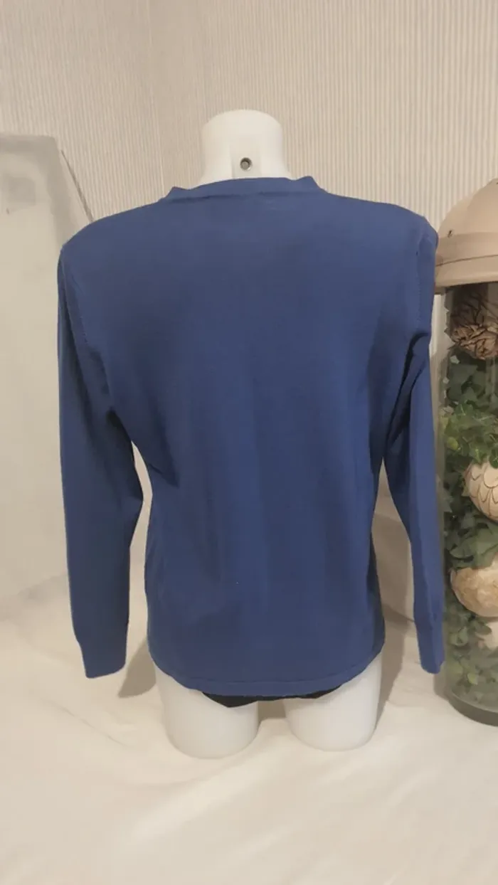 Gilet femme bleu "Gévana" taille M - photo numéro 3