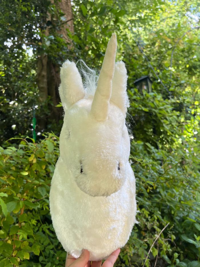 Tête de licorne peluche féérique a crochet au mur - photo numéro 15