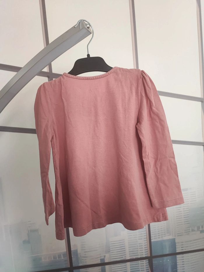 T-shirt manches longues / pull vieux rose 92 cm - photo numéro 4