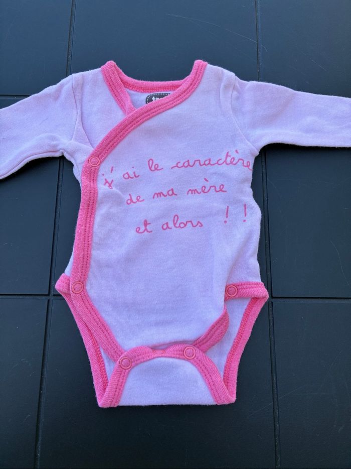 Lot de 5 body 0 mois bébé fille - photo numéro 5