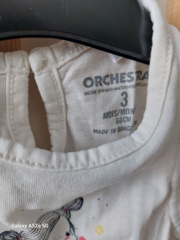 T-shirt fille 3 mois - photo numéro 3