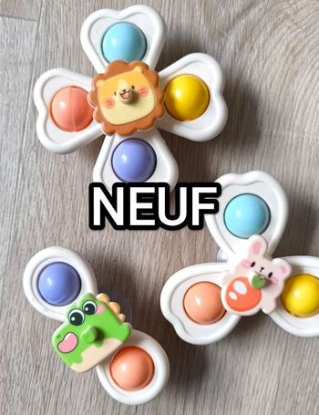 Jeu neuf pour bébé. Lot de 3 spinners