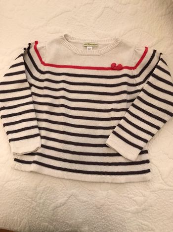 Pull à rayures Manches longues 3 Ans