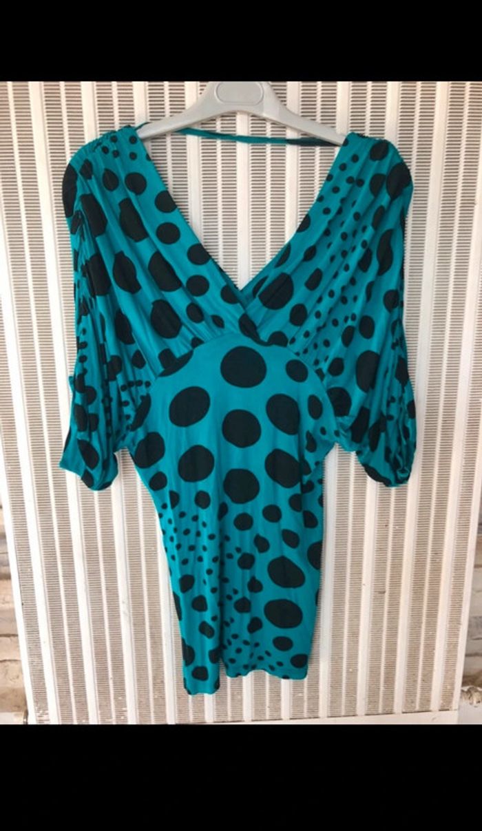 Haut vert et noir