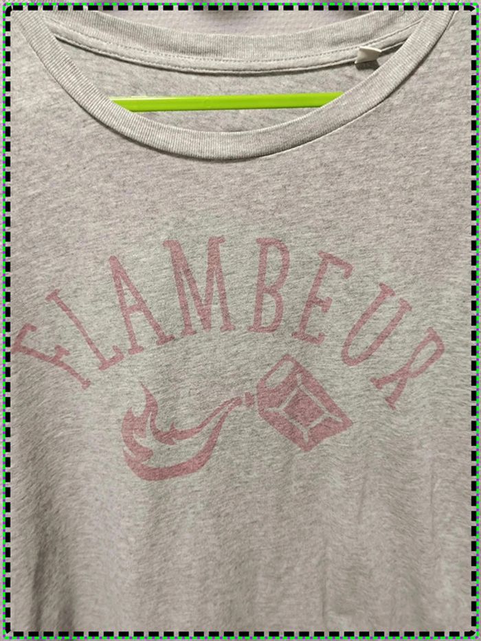 🔥 T-shirt "Flambeur" Bizbee gris - Taille M - photo numéro 2