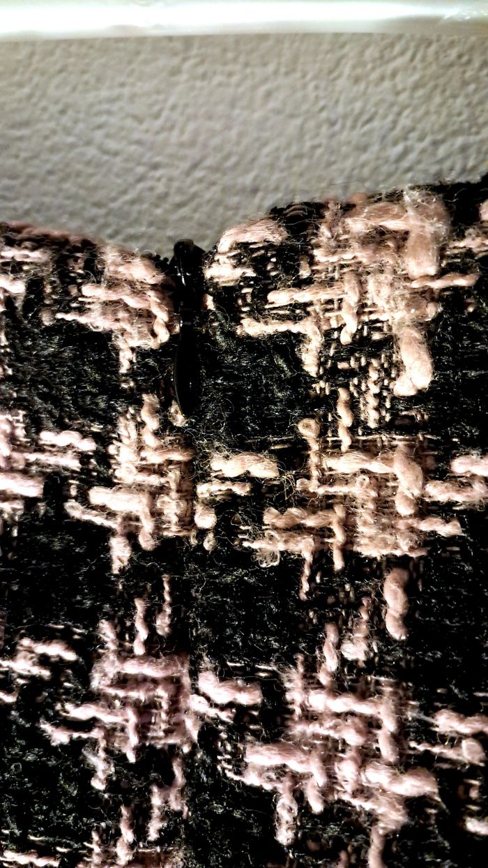 Jupe tweed courte pied-de-poule – AMISU - photo numéro 4