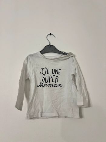 TEE shirt blanc manche longue