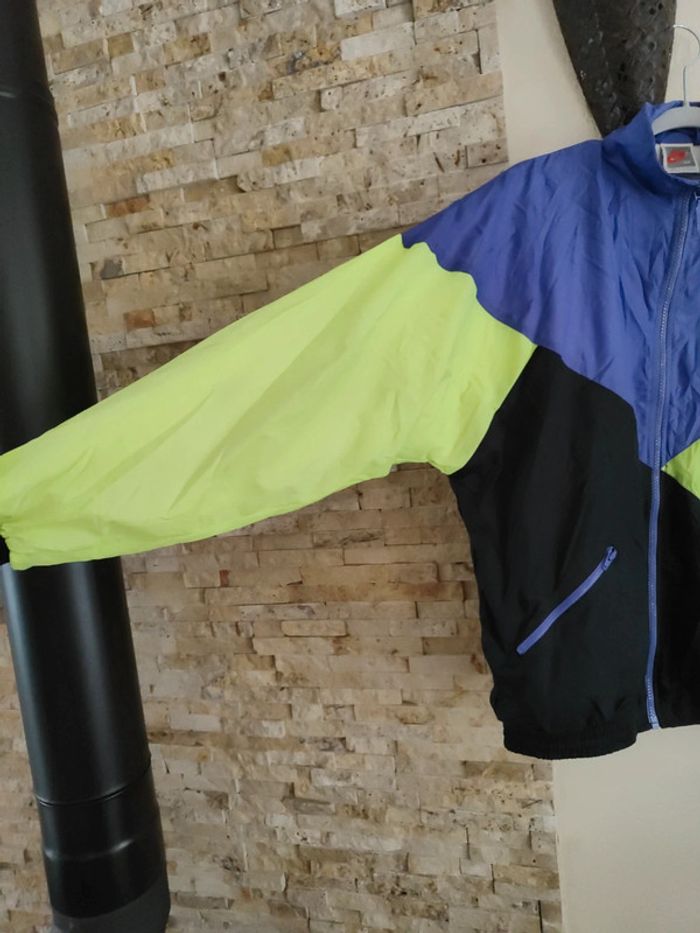 Veste Nike vintage jaune fluo violette noire - photo numéro 4