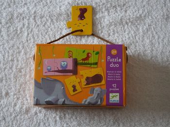 Jeu "Puzzle duo Maman et bébé" Djeco pour enfants (2 ans +)