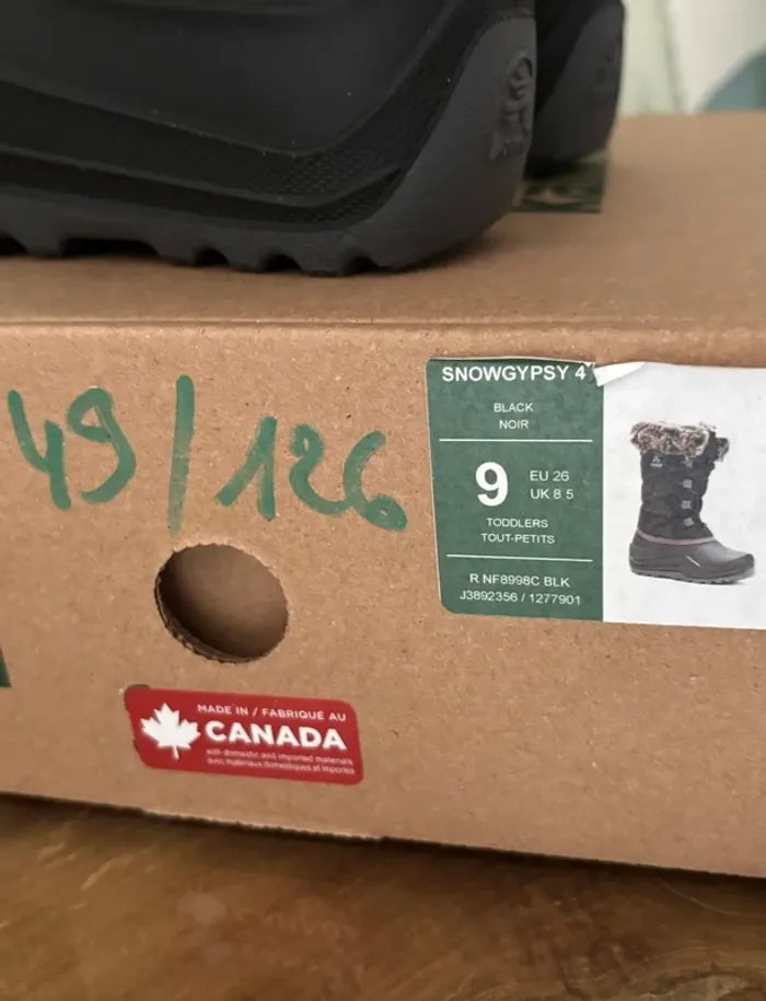 Bottes de neige après ski enfant fourrées noir 26 - photo numéro 9