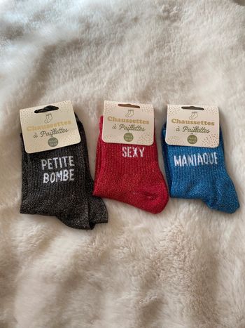 Lot de chaussettes à paillettes
