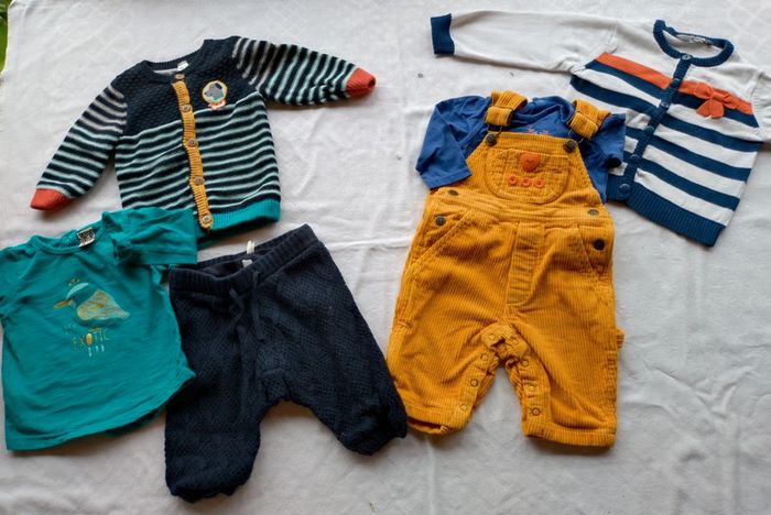 Lot 2 ensembles fille 6 mois hiver