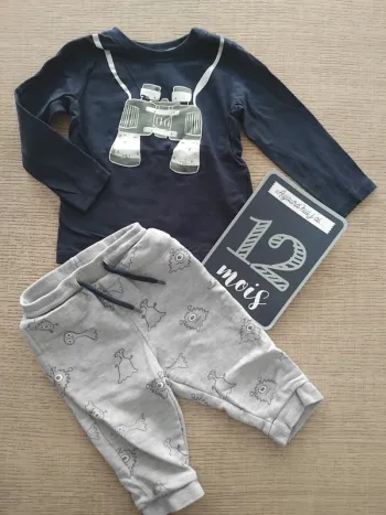 Ensemble 12 mois / 74-80 cm