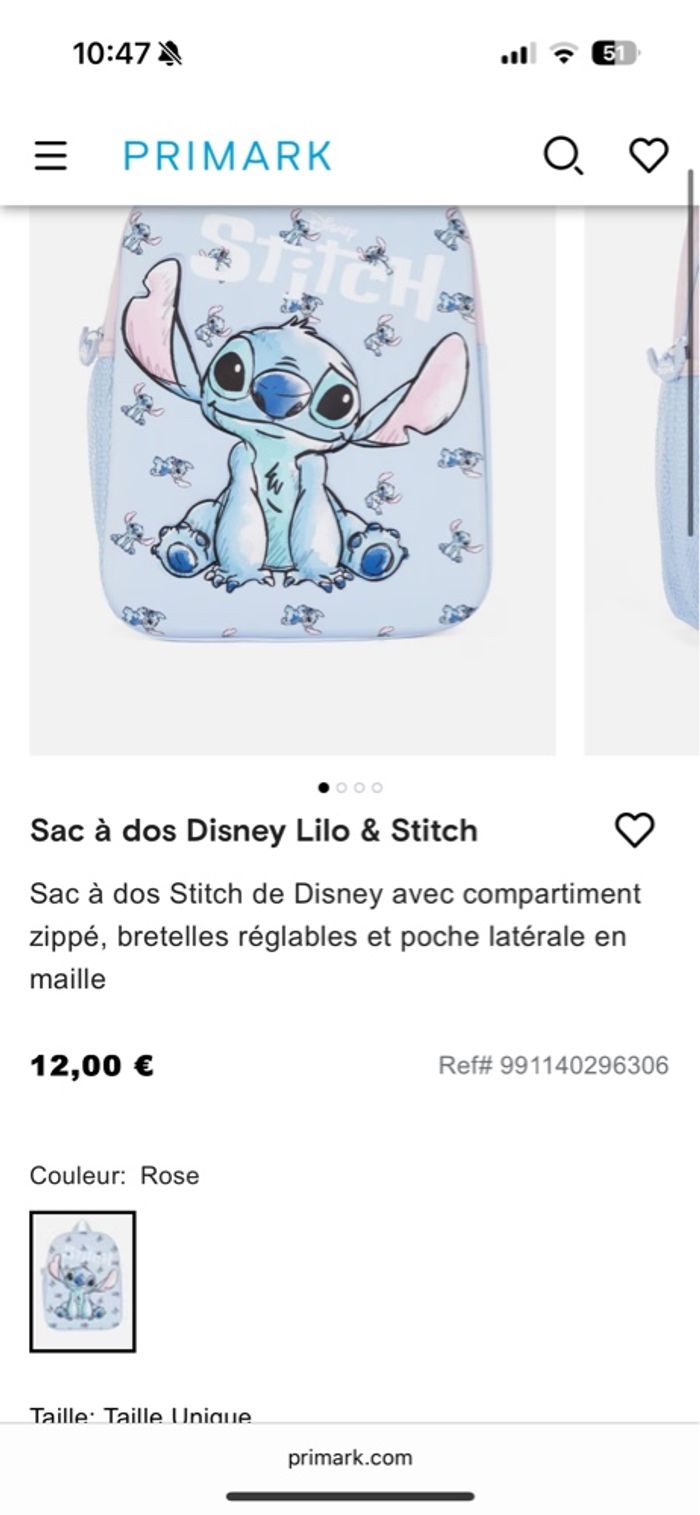 Sac à dos stitch - photo numéro 3