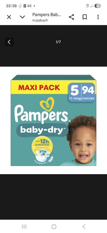 Couche pampers 