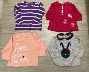 Lot de 4 maillots manches longues