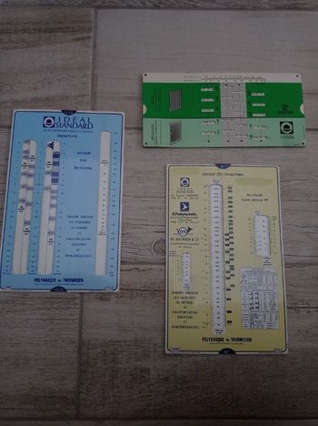 Lot de 3 abaques - Radiateur/Tuyauterie - Ideal Standard