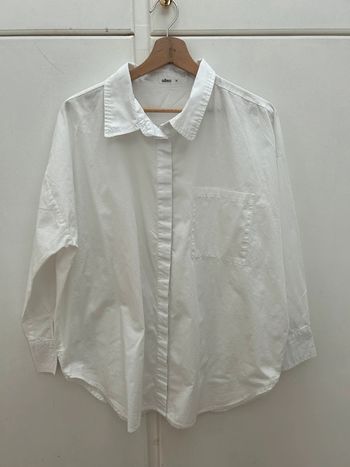 Chemise femme gemo blanche coton  taille 40 été manches 3/4