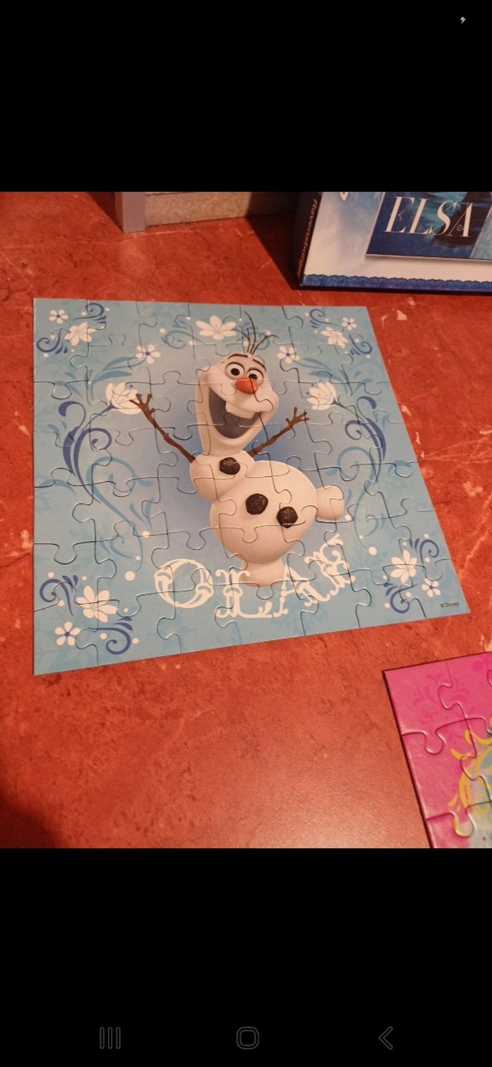 Ensemble de puzzles Reine des neiges - photo numéro 2