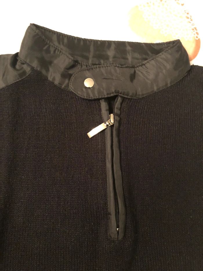 Pull noir fermeture - photo numéro 3