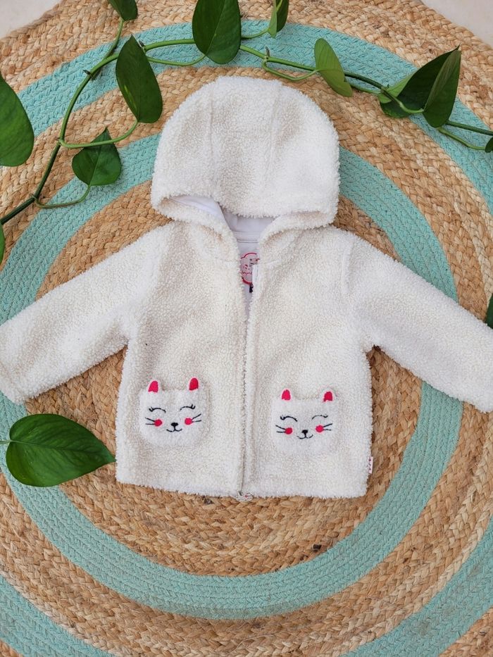 Gilet/Manteau blanc Sergent Major 9-12 mois