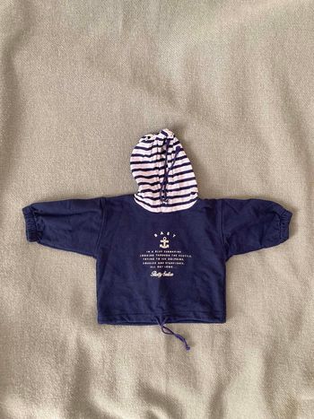 Sweat coton capuche 12 mois 1 an