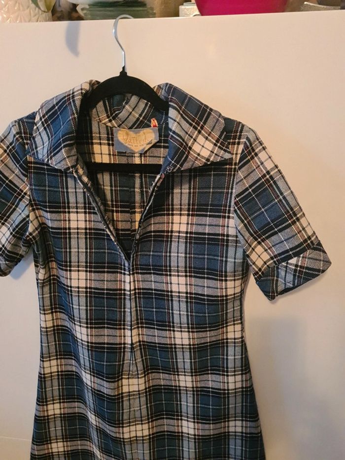 Robe carreaux vintage - photo numéro 3