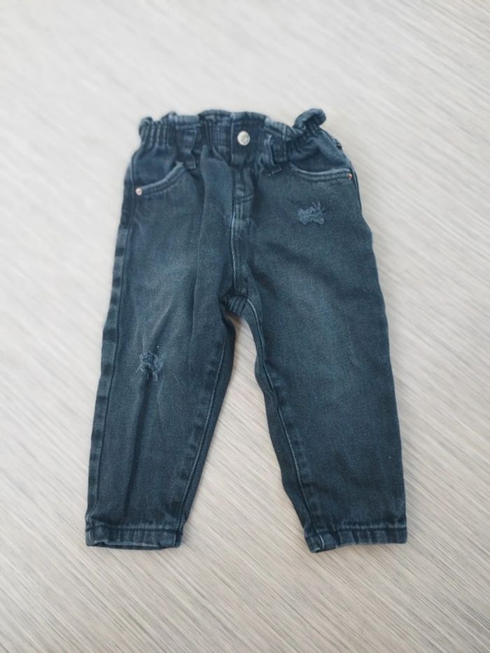 Jean noir fille taille 24 mois