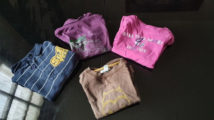 Lot de vêtements tee-shirt polo 2 ans