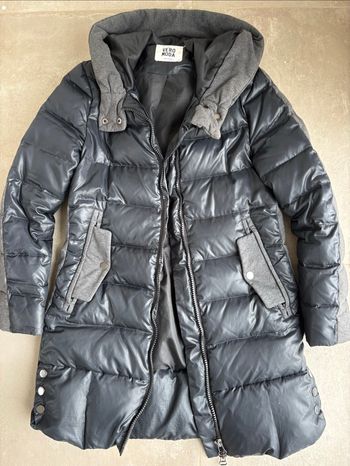 Doudoune bleu marine, grise bi matiere de la marque Vero Moda, taille M