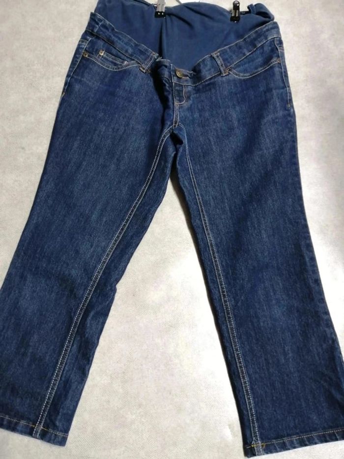 pantacourt jean maternité grossesse taille 40