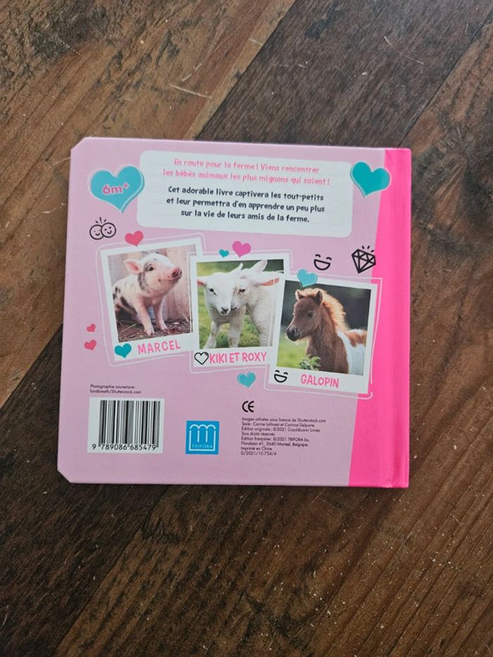 Livre Bébé animaux de la ferme J'aime ta frimousse - photo numéro 2