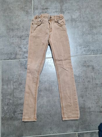 Jeans pantalon slim skinny Tape à l'œil beige Camel taille 6 ans