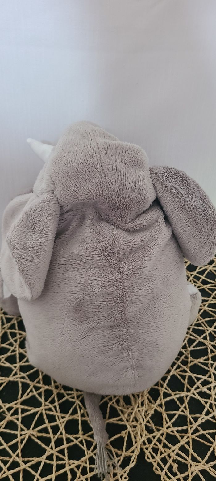 Eléphant IKEA doudou en peluche gris +/- 30 cm - photo numéro 4