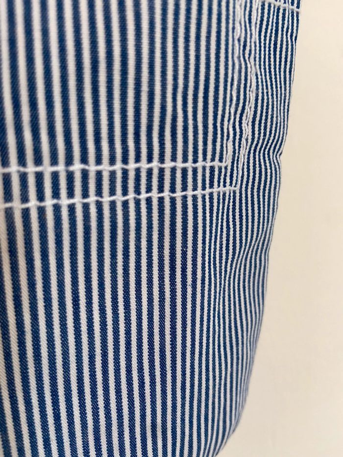 Pantacourt rayé bleu et blanc Cyrillus 6 ans - photo numéro 4