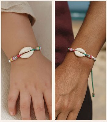 Bracelet coquillage multicolore