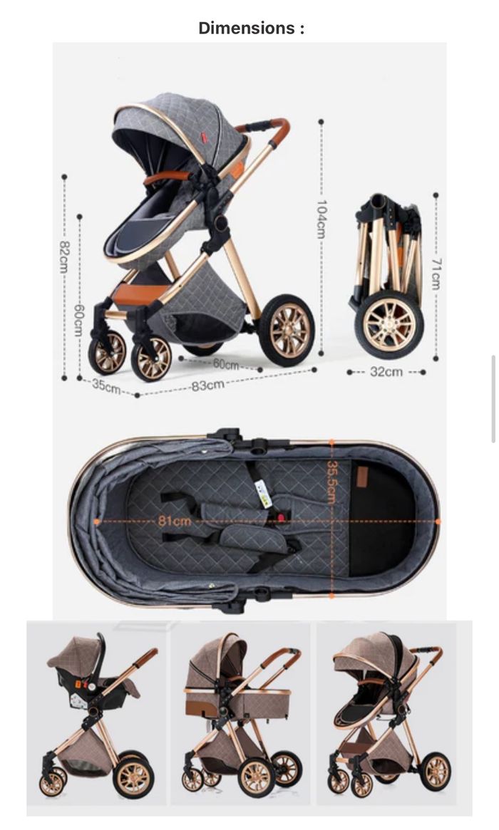 Poussette  importer made in china pour bébé tendance, Solide et confortable à prix cassé