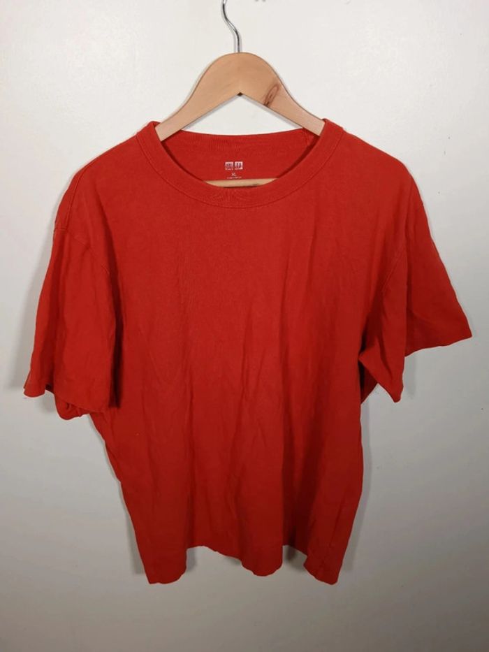 C12 t-shirt orange Uniqlo XL