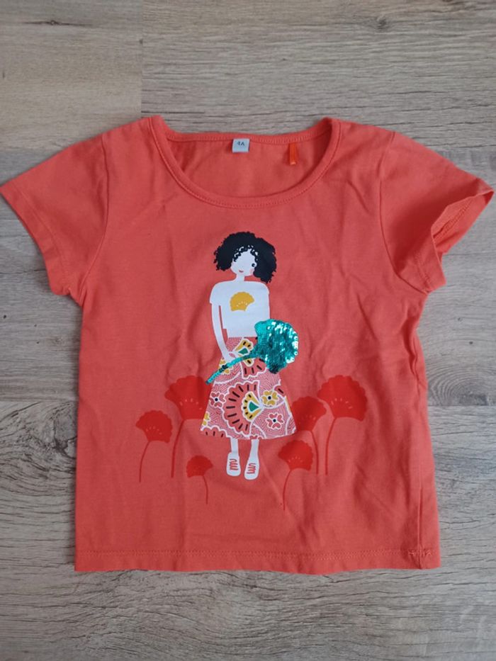 Tee shirt corail