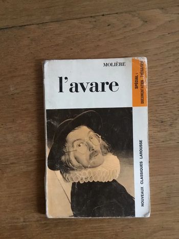 Livre « l’avare »